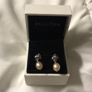 Pandora Pearl Earrings